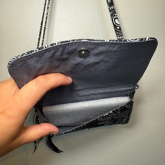 Vera Bradley Stellar Paisley Print RFID 3 In One Crossbody Bag Purse - Picture 5 of 9